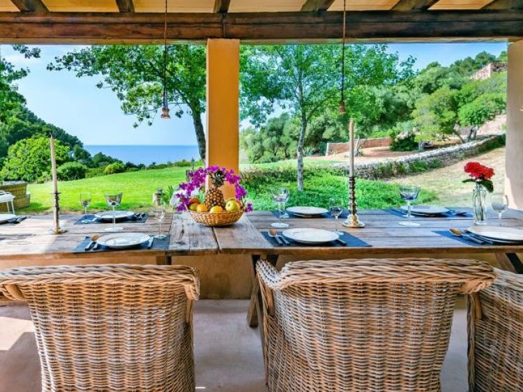 Finca EcoLuxe Playa Valldemossa design villa with sea view to rent in mallorca