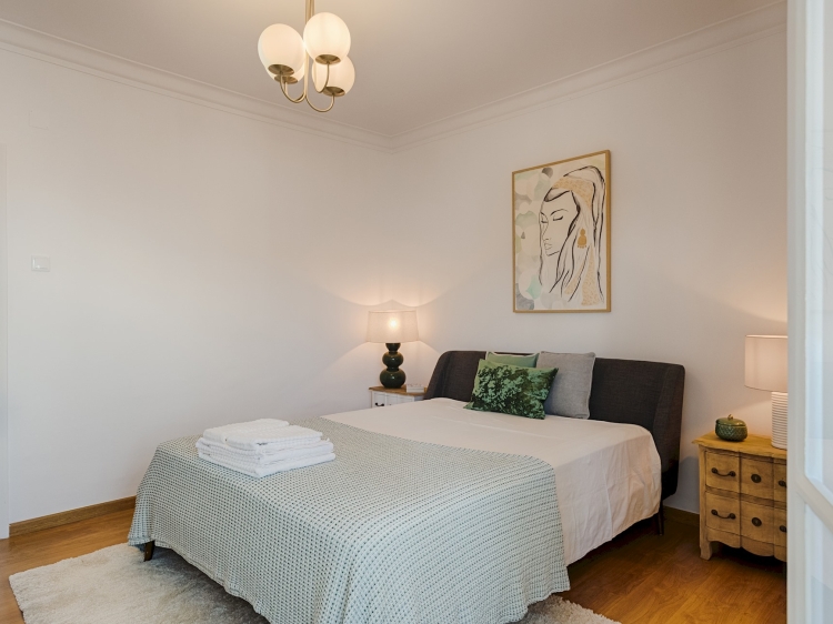 Stay at Master Deco Apartment Graca Lisbon Portugal  bed comfortable 