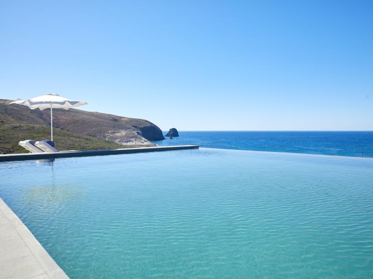 Milos Breeze Boutique Hotel Pollonia Infinity pool 