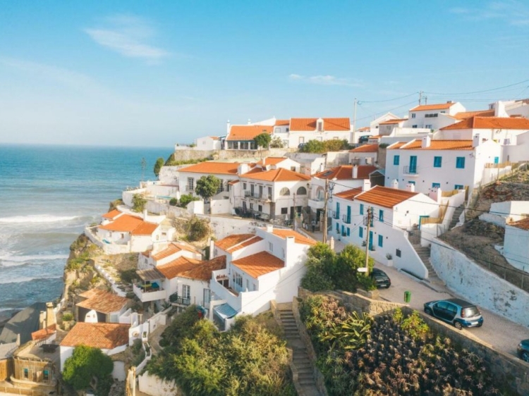 Azenhas do Mar Villas Sintra Portugal Lisbon coast Portugal travel apartments with sea view
