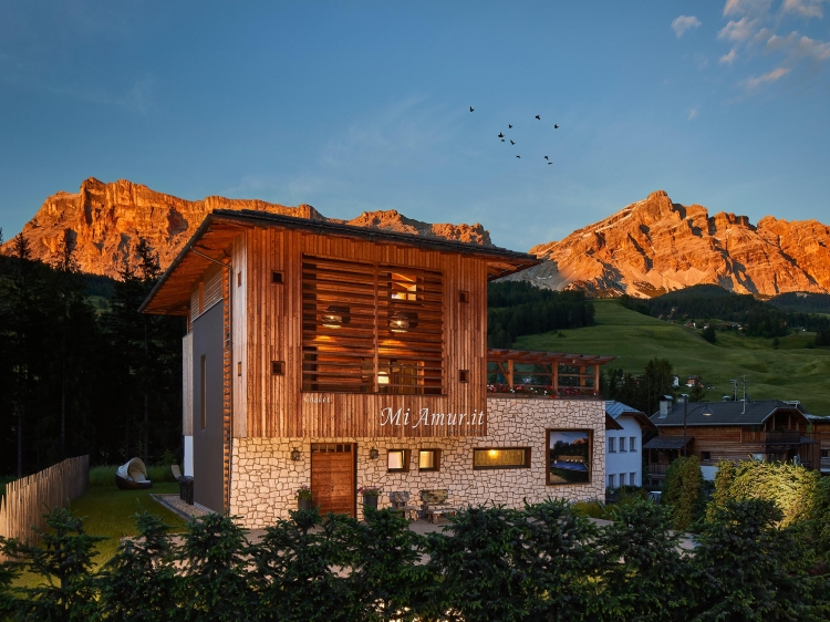 Mi Amur Chalet in Alta Badia with swimming pool stunning views Alto Adige Italy