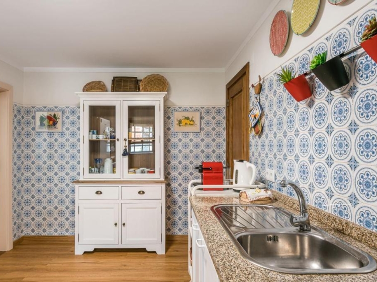 Kitchen at Tower House rural Portugal holiday house