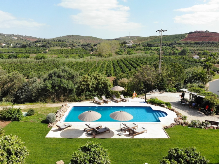 View on pool and garden of Quinta da Luz - A Luxury Boutique B&B in the Algarve Secretplaces