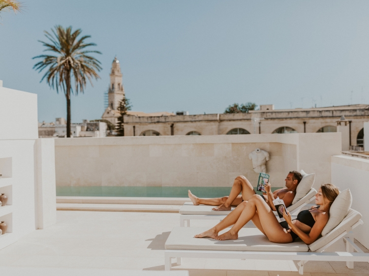 Swimming Pool at Palazzo Lecce best hotel boutique design in Lecce