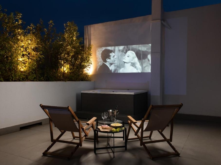 outside cinema, athens flair, boutique hotel, greece, secretplaces