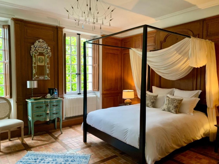 Room at La Meffrais 1741 boutique hotel Brittany France