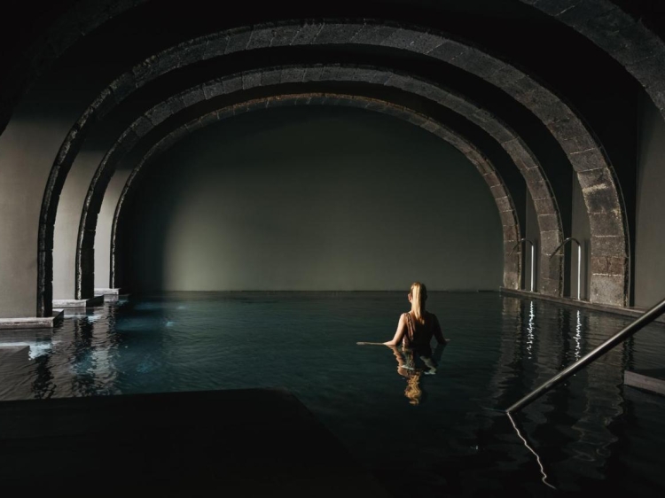 Swimming pool at NINE DOTS Azorean Art Boutique Hotel Ponta Delgada Azores