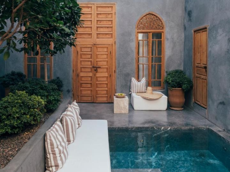 Swimming pool at Riad No.37 boutique guesthouse Marrakech, Morocco