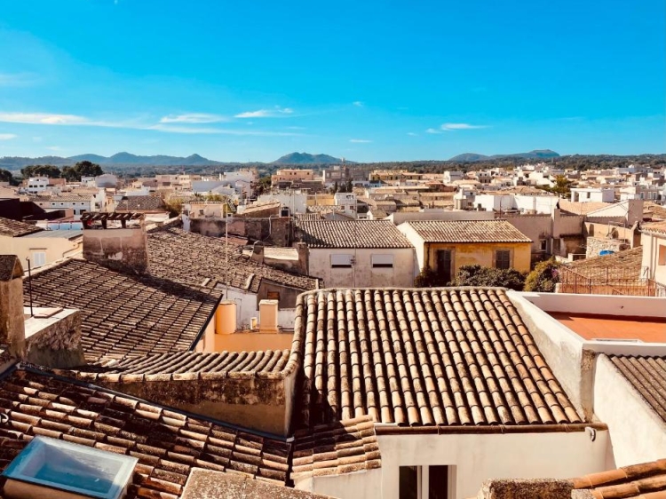 Views of Artà from the hotel room. Exclusive Hotel Casal d'Artà, Majorca, Balearic Islands. Holidays on the coast. Adults only. 