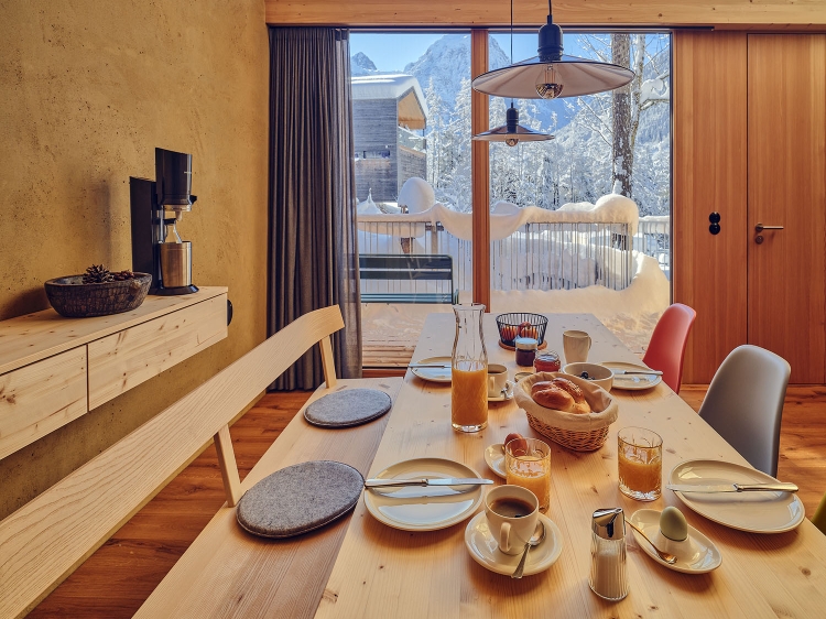 table in the kitchen