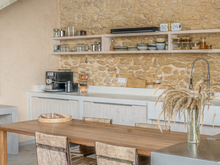 The communal kitchen