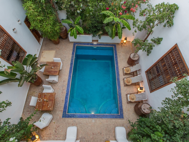 Riad L'Orangerie beautiful Hotel Morocco swimming pool Secretplaces