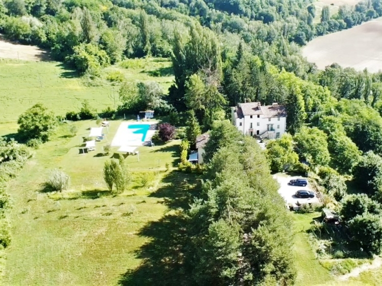Aerial view of the Countryhouse 