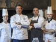 The chef Giancarlo Polito and his staff