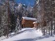 Mountain Chalet in the winter
