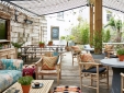 Terrace at Artist Residence hotel Pezane Conrwall