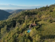 Villa San Lorenzo and our nebbiolo vineyard looking West
