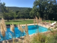 pool and green hills,  Ferme Le Pavillon Hotel | Secretplaces, France