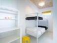 Bedroom for children in the lodge La Cabane des Canards