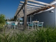 Breakfast on the grand terrace of the Poolhouse