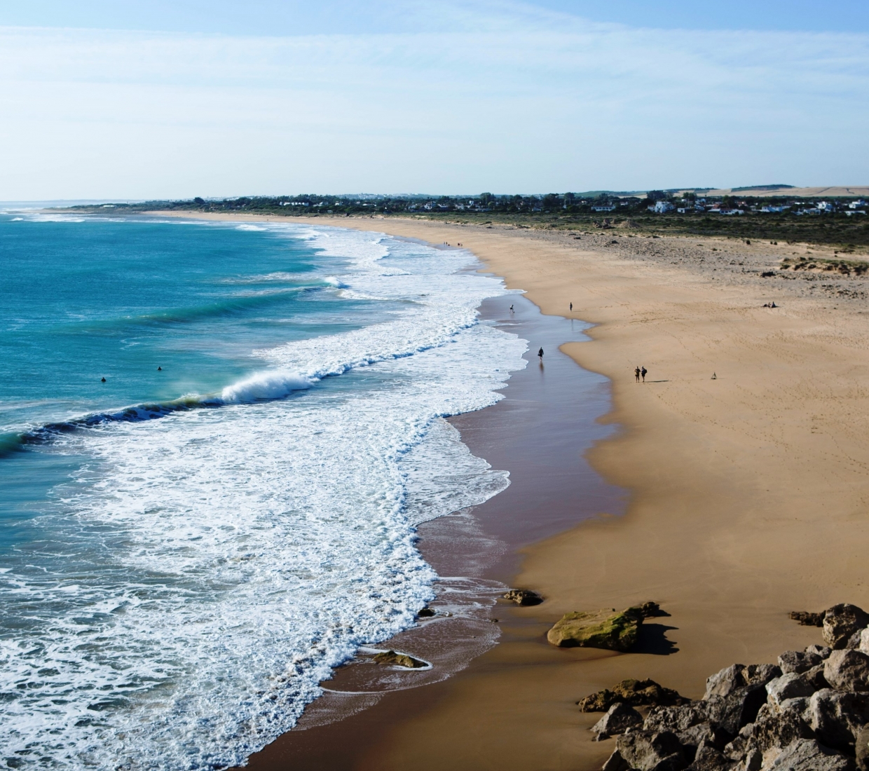 Conil de la Frontera on the Costa de la Luz, is a seaside resort on the  Atlantic coast in Cadiz province, Andalucia, with stunning white sand  beaches