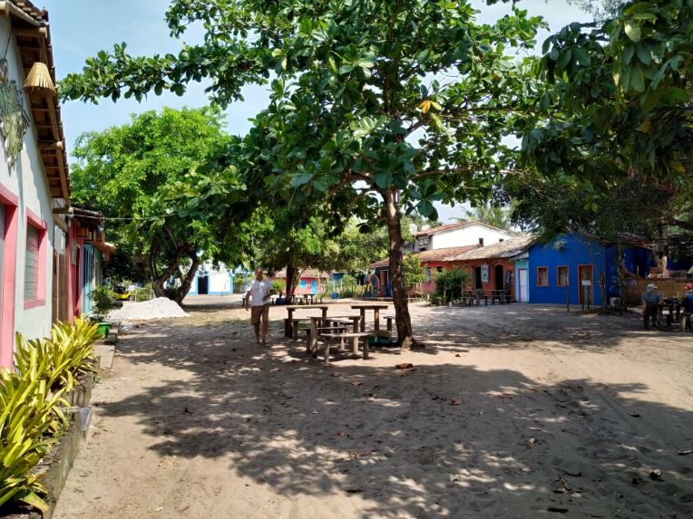 Small village with colorful houses