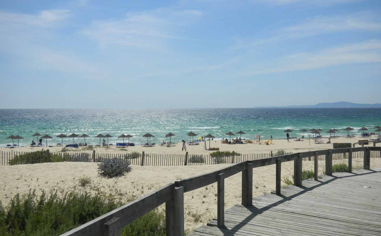 Beautiful beach and sea view