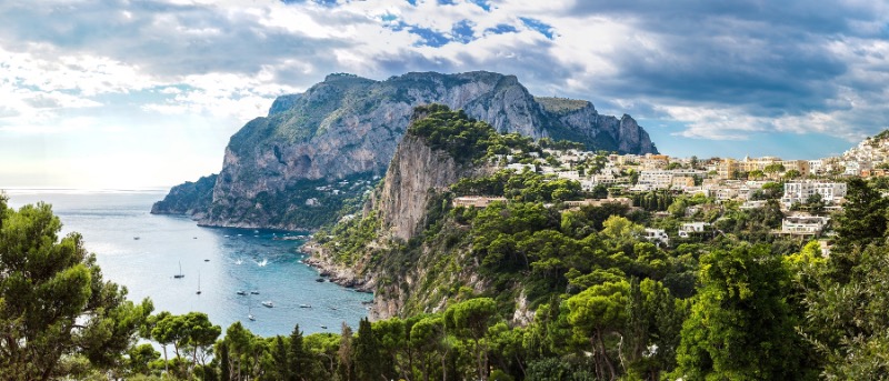 Mountains and ocean
