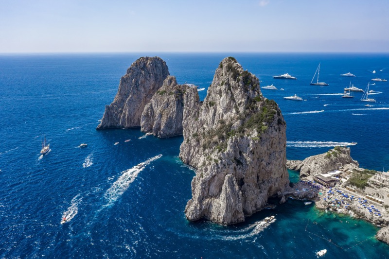 Cliffs in the ocean