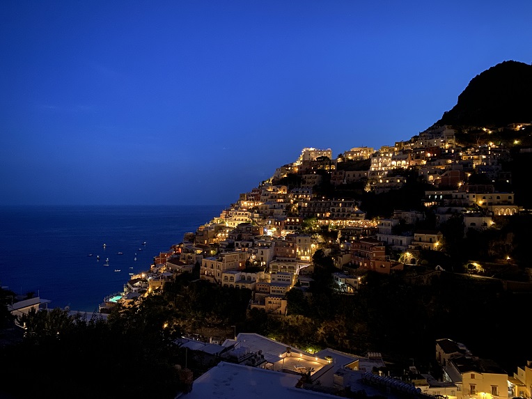 Amalfi coast by night